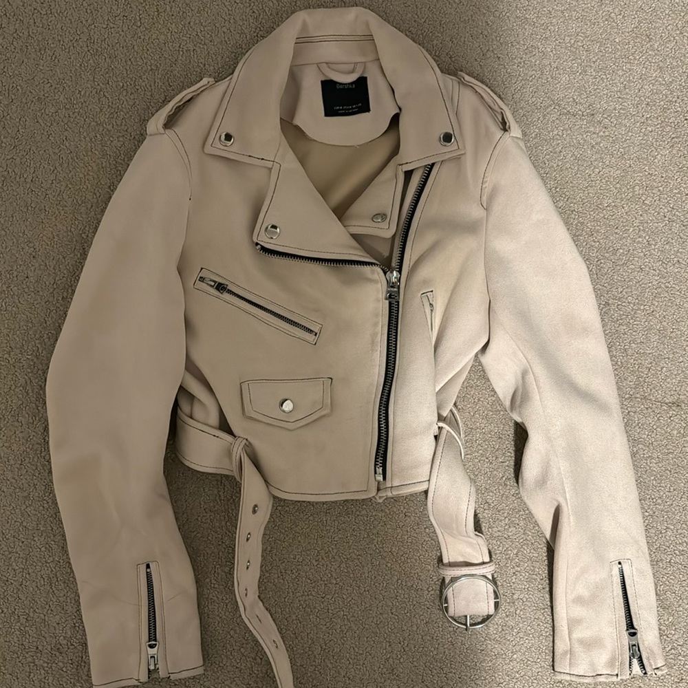 Bershka Suede Moto Jacket